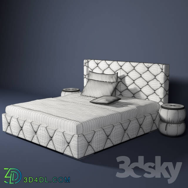 Bed - Bed and bedside tables Target point Capri