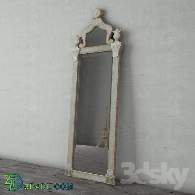 Mirror - BAROQUE RAVENNA ETCHED LEANER MIRROR