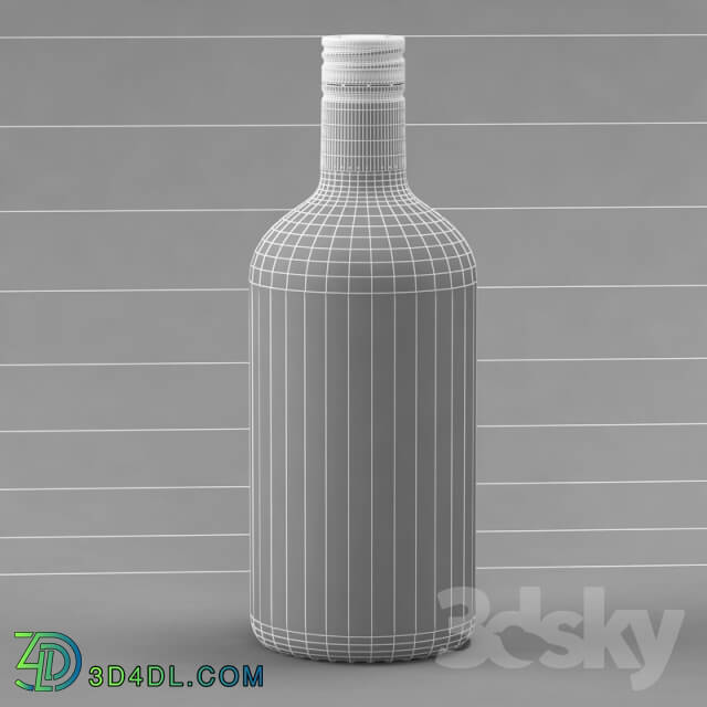 Food and drinks - A bottle of vodka _quot_half liter_quot_