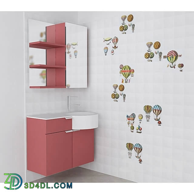 Bathroom furniture - bathroom furniture MILLDUE Kubik