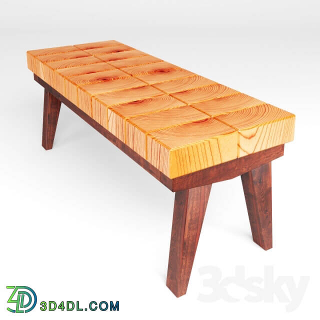 Chair - Block bench Dexel Crafted