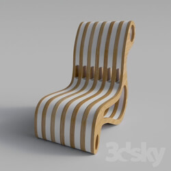 Arm chair - Armchair in wood 