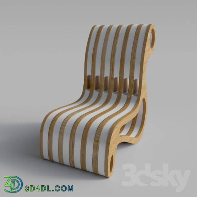 Arm chair - Armchair in wood