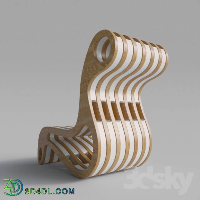 Arm chair - Armchair in wood