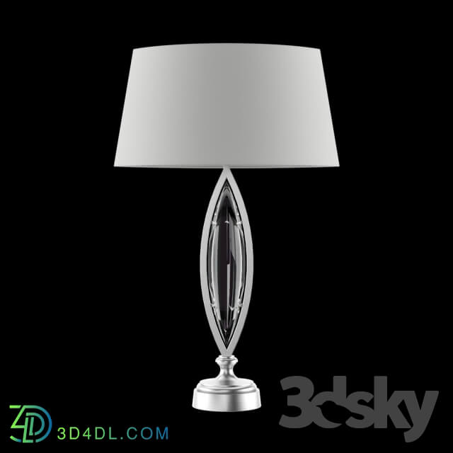 Table lamp - Fine Art Lamps_ 850210-11 _silver finish_ smooth crystals_