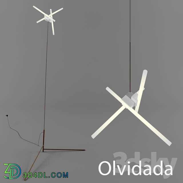 Ceiling light - Suspension and floor lamp Olvidada_ Barcelona Design