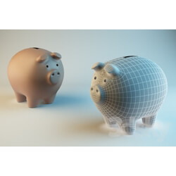 Other decorative objects - Pig-coin box 