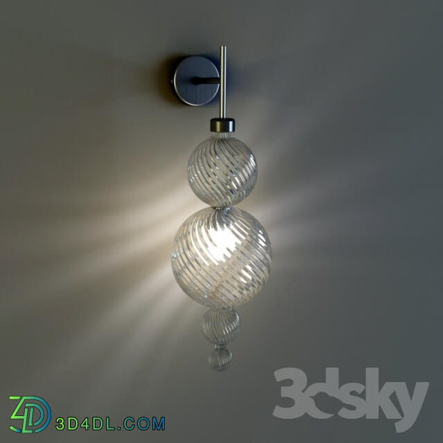 Wall light - SAN MARCO applique con vetro ambra