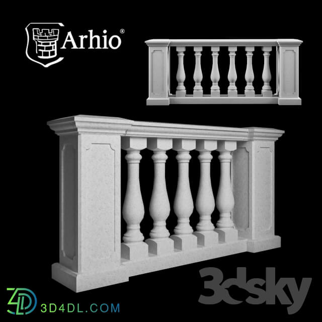 Decorative plaster - Balustrade Arhio_ _Option 2_