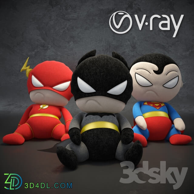 Toy - Soft toys superheroes of the DC universe