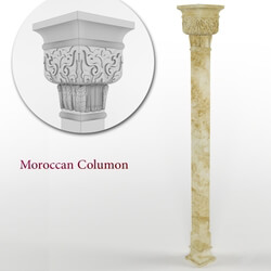 Decorative plaster - Moroccan column 