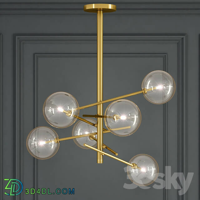 Ceiling light - Chandelier Bolle hanging lamp Gallotti _amp_ radice