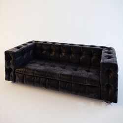 Sofa - sofa leather quilted 