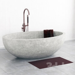 Bathtub - Bathroom stone wite 