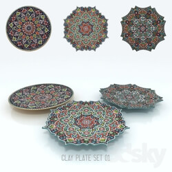 Tableware - Decoration Clay Plates 