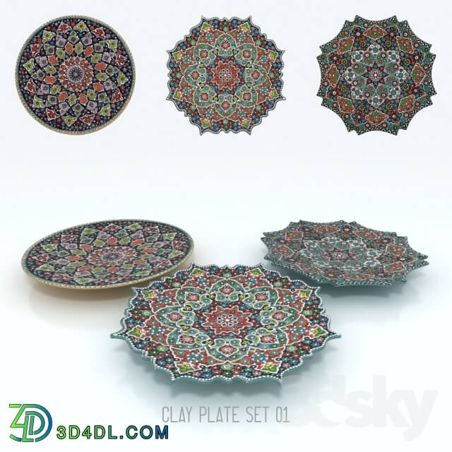 Tableware - Decoration Clay Plates