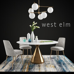 Table _ Chair - WEST ELM set 