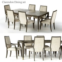 Table _ Chair - Bernhardt Clarendon Dining set 