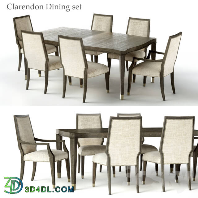 Table _ Chair - Bernhardt Clarendon Dining set