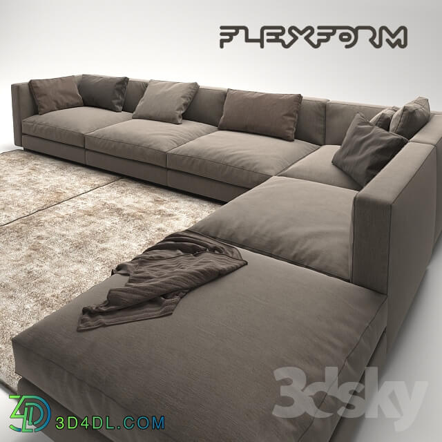 Sofa - Flexform Pleasure 3