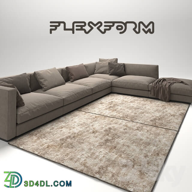 Sofa - Flexform Pleasure 3