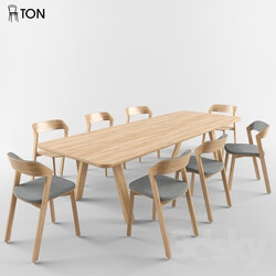 Table _ Chair - Ton Merano chair _ Table stelvio 