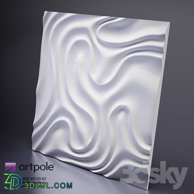 3D panel - plaster 3d panel Foggy from Artpole