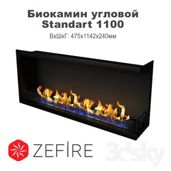 Fireplace - Biofireplace angular Standart 1100 _ZeFire_ 