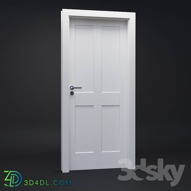 Doors - Classic white doors - Portadoors PortaSKANDIA model B0