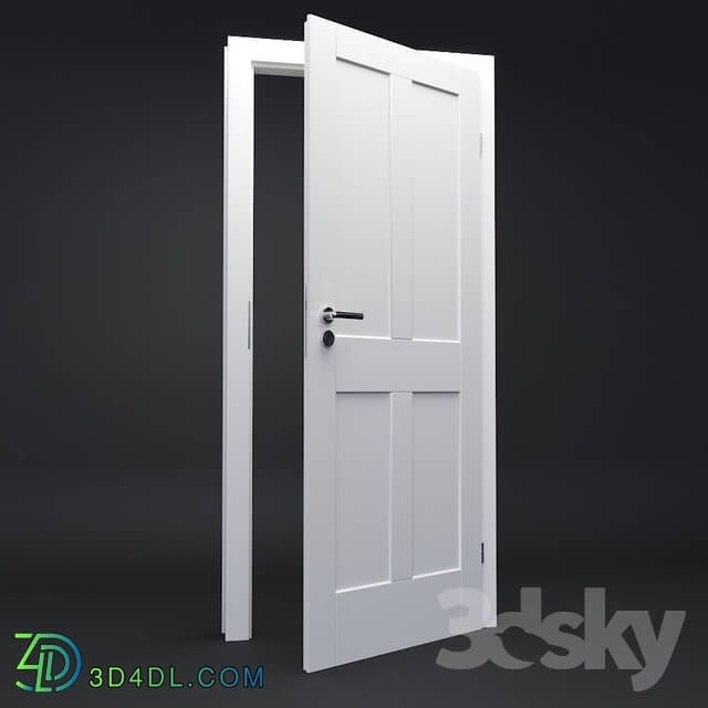 Doors - Classic white doors - Portadoors PortaSKANDIA model B0