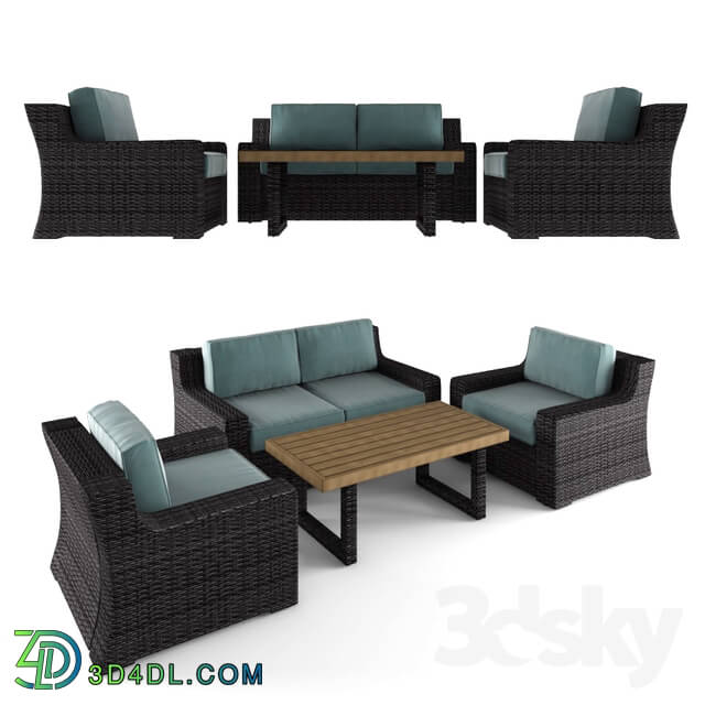 Table _ Chair - Asherman Sofa Set with Cushions