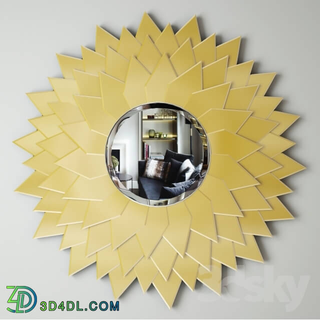 Mirror - Mirror Sunflower Round Ø120cm