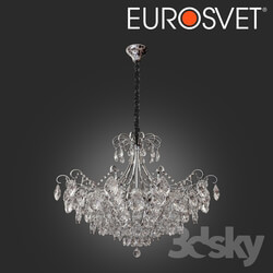 Ceiling light - OM Suspended chandelier with crystal Eurosvet 10080_12 Crystal 