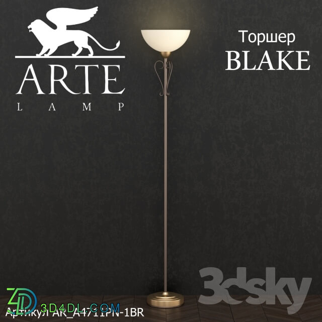 Floor lamp - Lamp BLAKE A4711PN-1BR