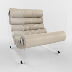 Arm chair - chair white leather 