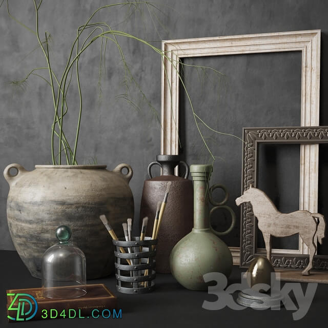 Decorative set - Decorative set with vases