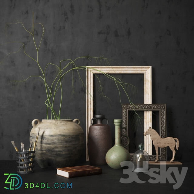 Decorative set - Decorative set with vases