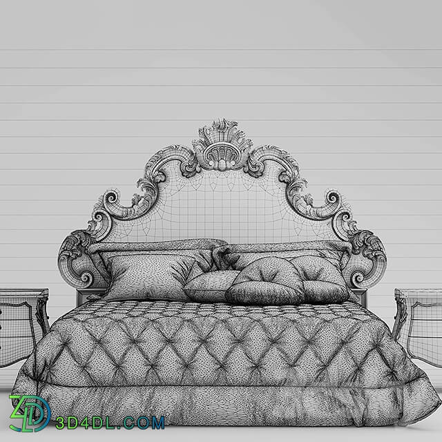 Bed - Bed Bolzan Letti FLORENCE CHIC