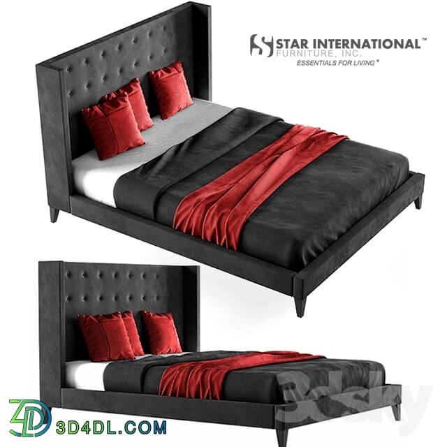 Bed - Rialto Wingback Platform Bed