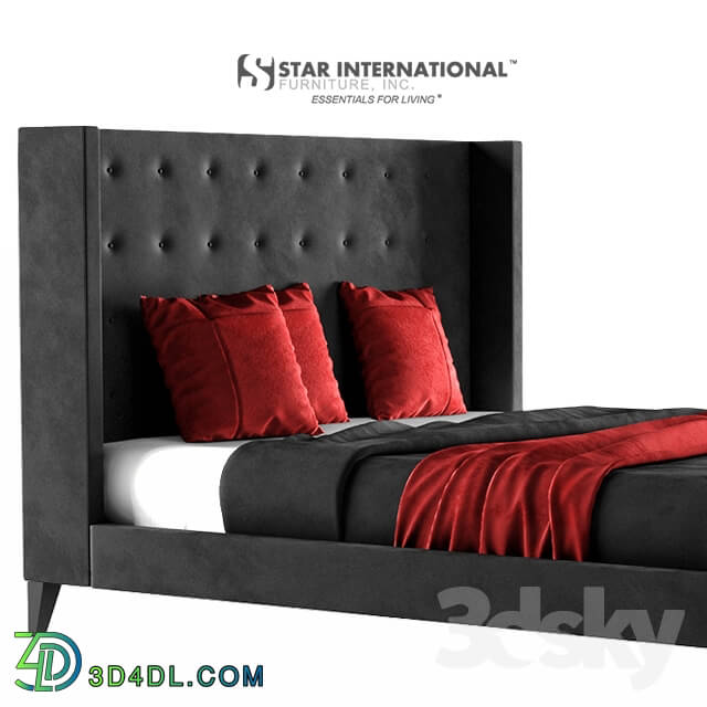 Bed - Rialto Wingback Platform Bed