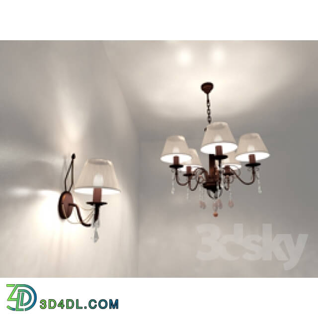 Ceiling light - Grant and Sconce chandelier