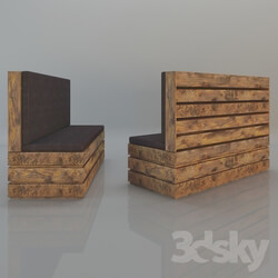 Sofa - Pallet Sofa Raw look 