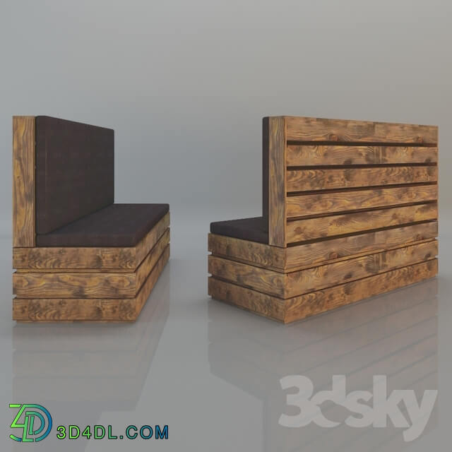 Sofa - Pallet Sofa Raw look