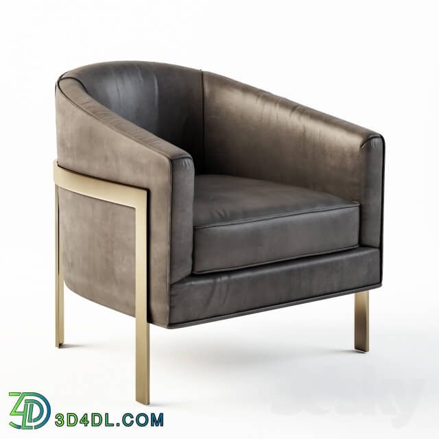 Arm chair - RH REGINALD LEATHER CHAIR