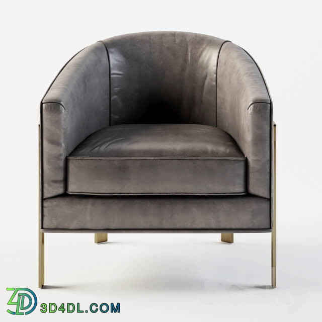 Arm chair - RH REGINALD LEATHER CHAIR