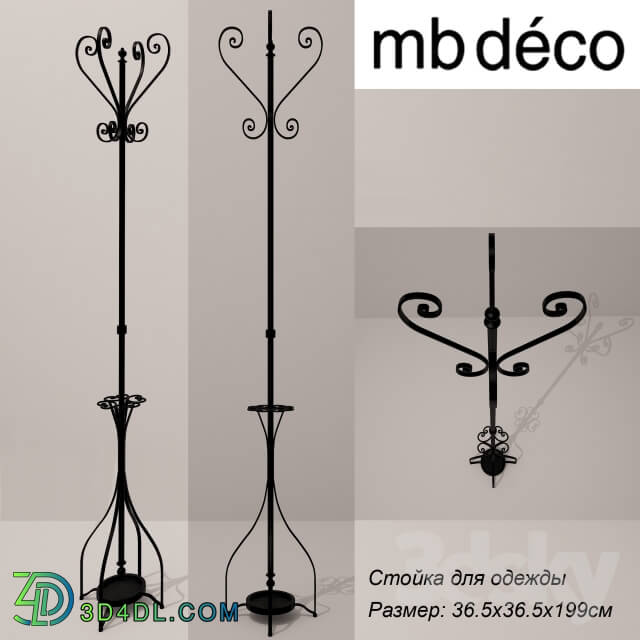 Other decorative objects - rack for clothing forged mb deco