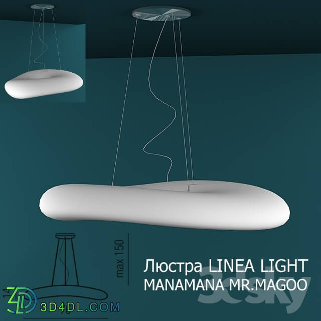 Ceiling light - Chandelier LINEA LIGHT MANAMANA MR.MAGOO