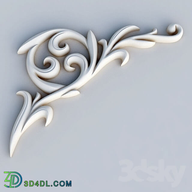 Decorative plaster - Corner element