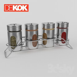 Other kitchen accessories - set for spices DEKOK SJ-25 