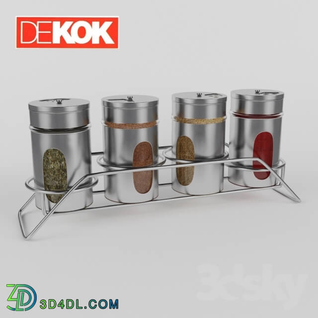 Other kitchen accessories - set for spices DEKOK SJ-25
